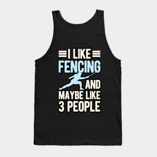 Funny Fencing Tank Top